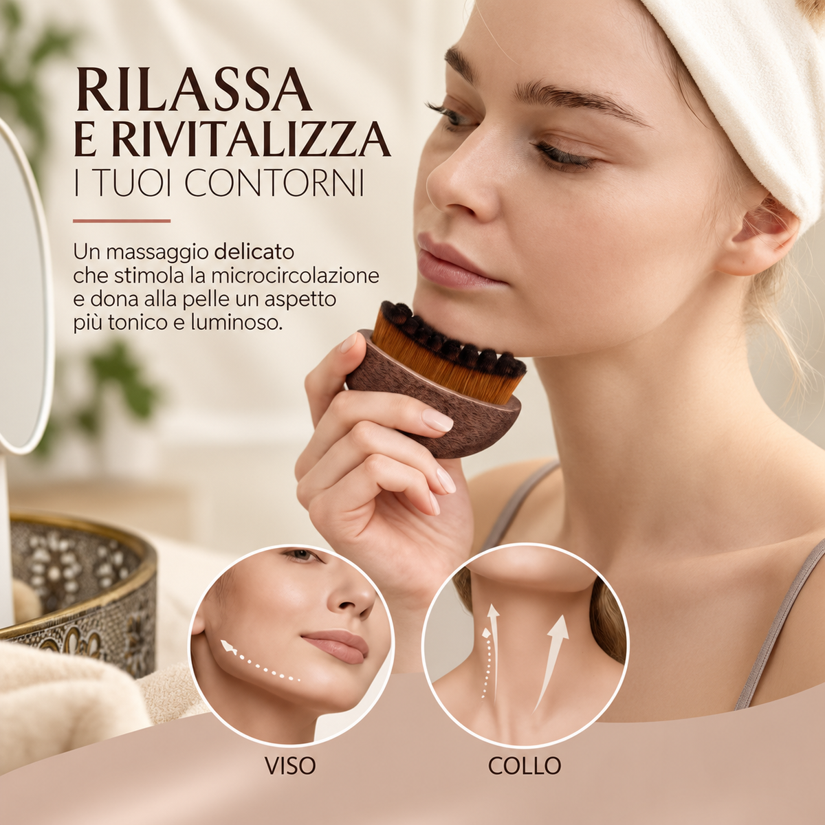 MIRÉLLE| Spazzola viso per il tuo rituale di bellezza